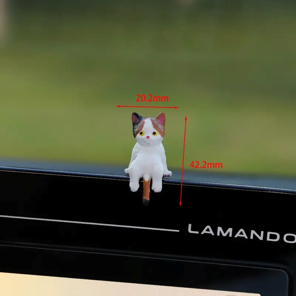 SofyNest™ Hand-Painted Mini Cat Desk Figurines - 1 set (5 cats)