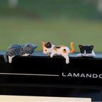 SofyNest™ Hand-Painted Mini Cat Desk Figurines - 1 set (5 cats)