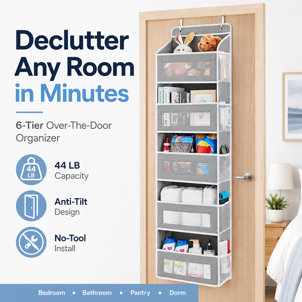 SofyNest™ 5-Tier Over Door Organizer