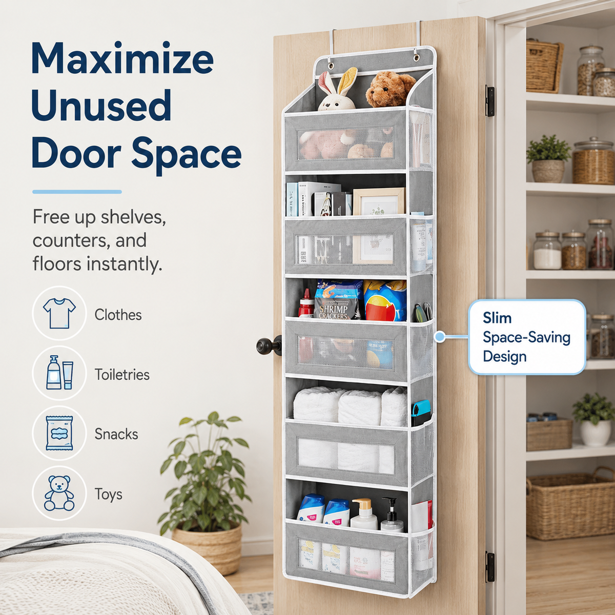 SofyNest™ 5-Tier Over Door Organizer