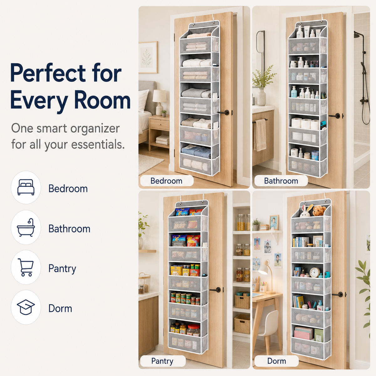 SofyNest™ 5-Tier Over Door Organizer