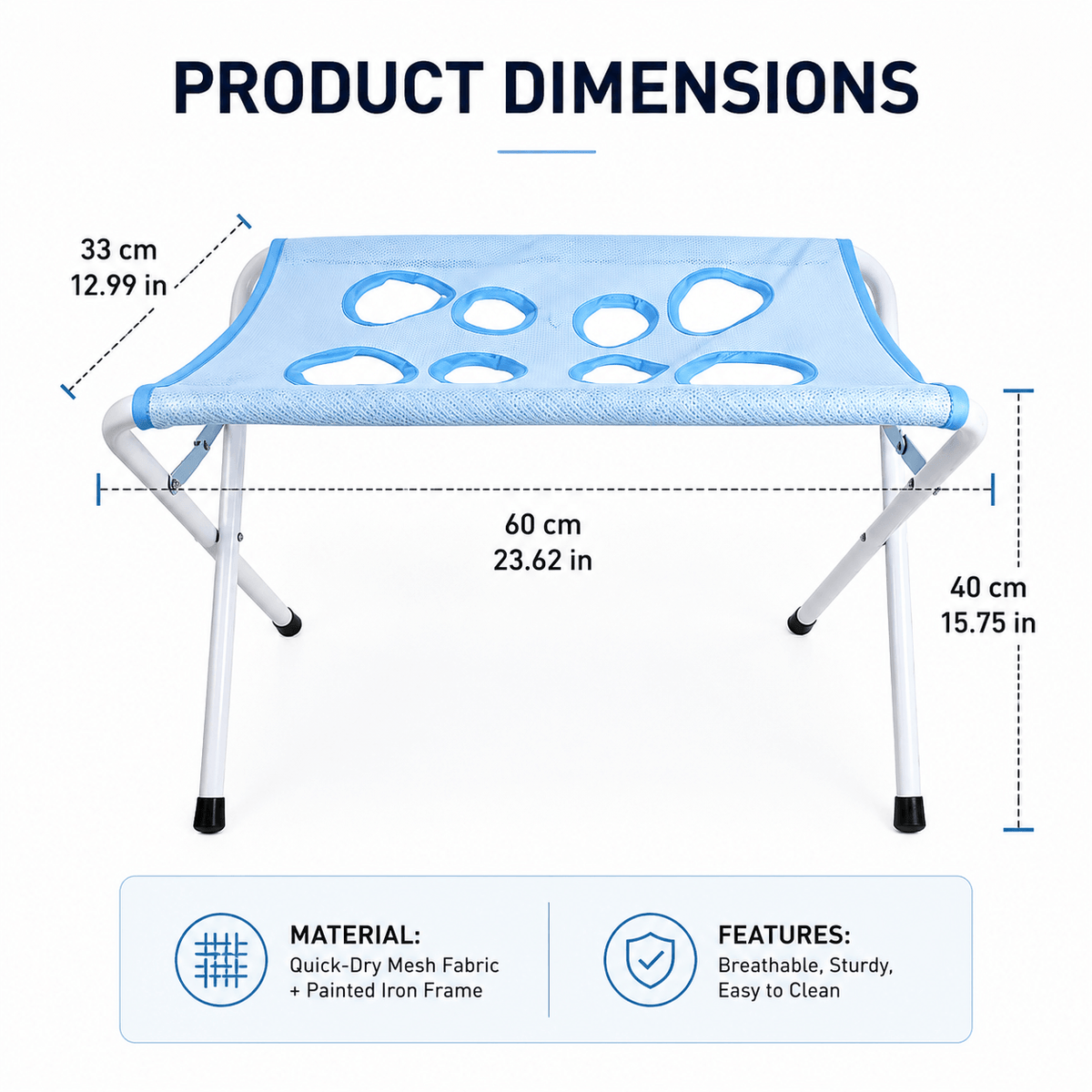 Foldable Pet Grooming Hammock Stand for Cats & Dogs