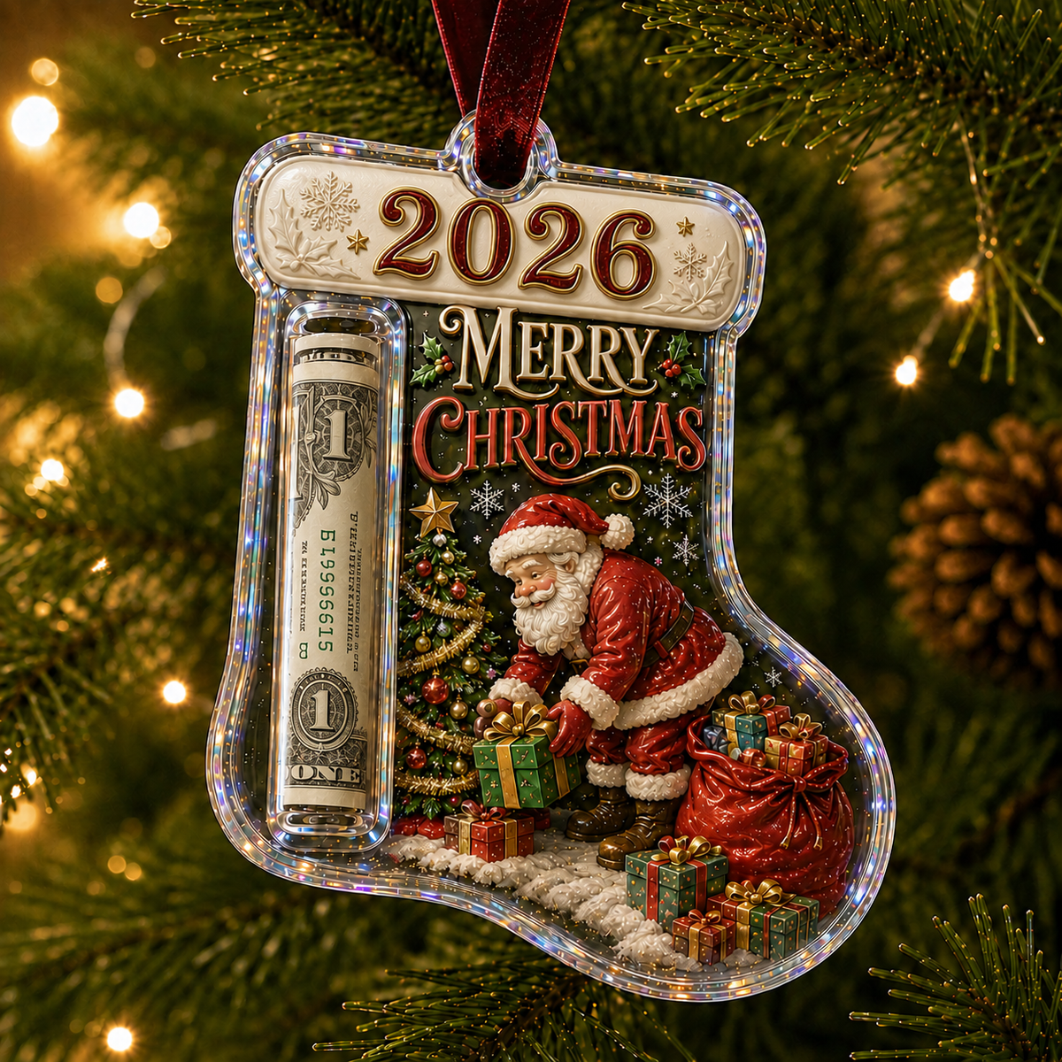 SofyNest™ Cash Clip Christmas Tree Ornament
