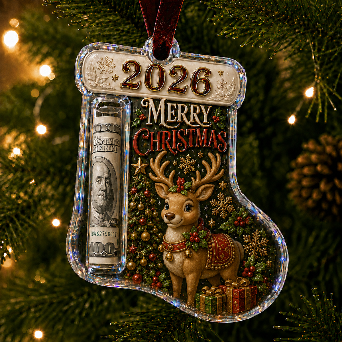 SofyNest™ Cash Clip Christmas Tree Ornament