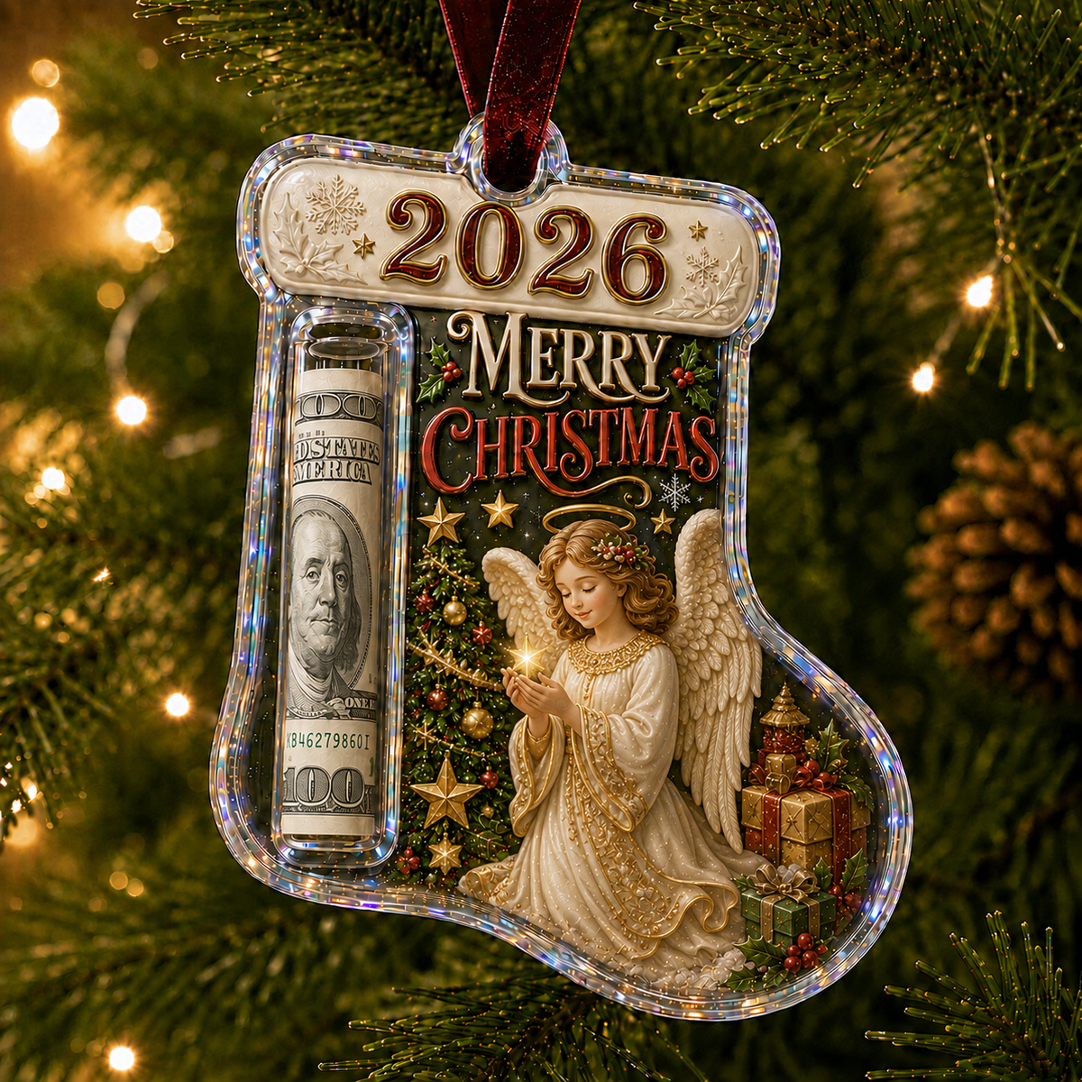 SofyNest™ Cash Clip Christmas Tree Ornament