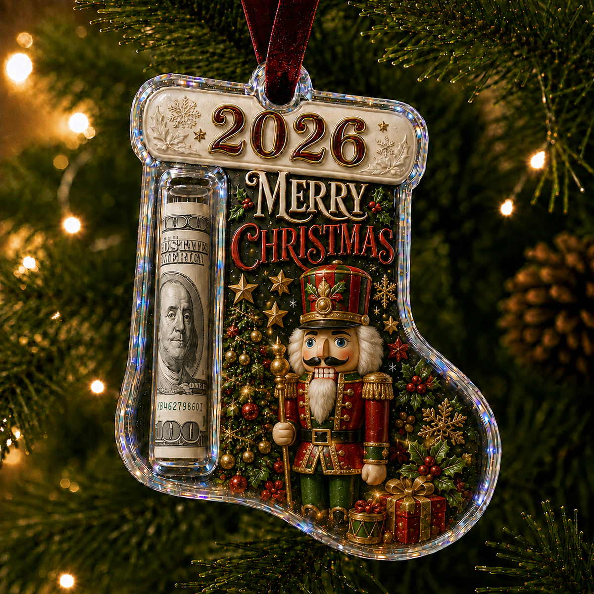 SofyNest™ Cash Clip Christmas Tree Ornament