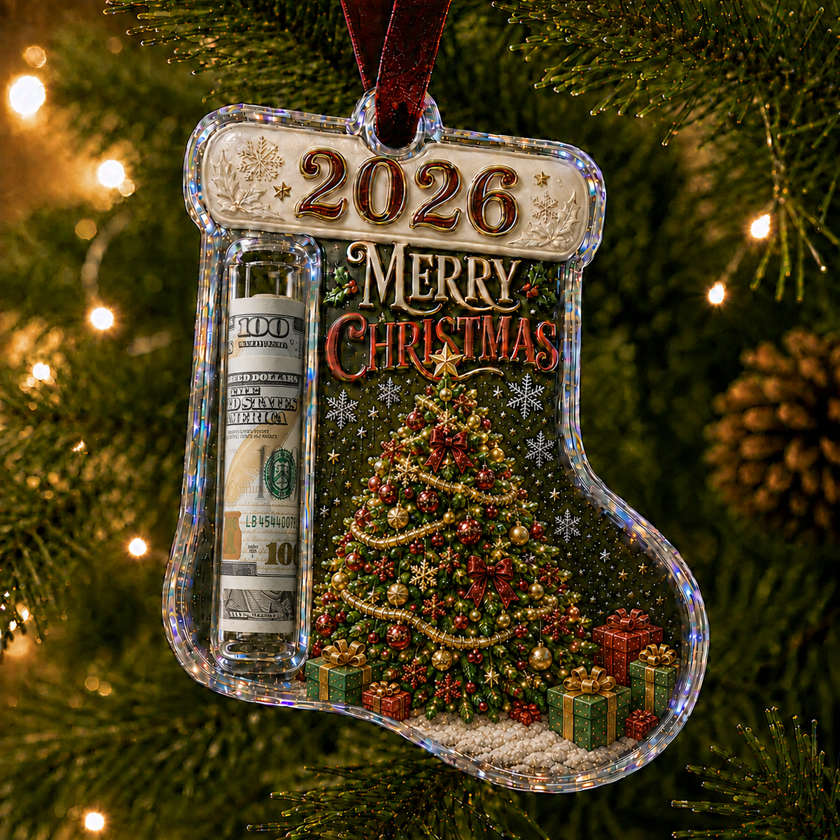 SofyNest™ Cash Clip Christmas Tree Ornament