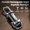 SofyNest™ Keychain Flashlight – LED+COB Dual Light