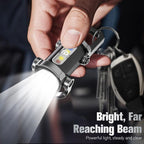 SofyNest™ Keychain Flashlight – LED+COB Dual Light