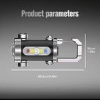SofyNest™ Keychain Flashlight – LED+COB Dual Light