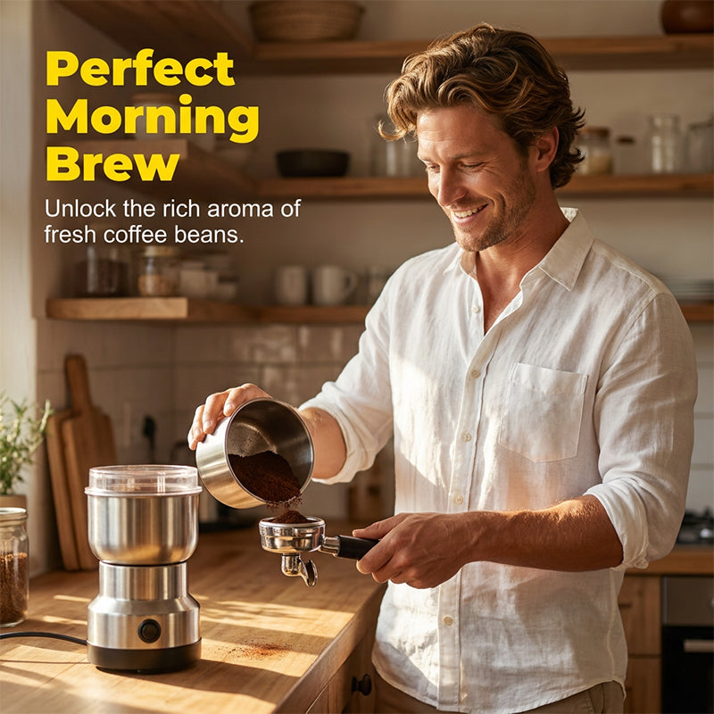 Electric Grinder for Coffee Beans and Spices