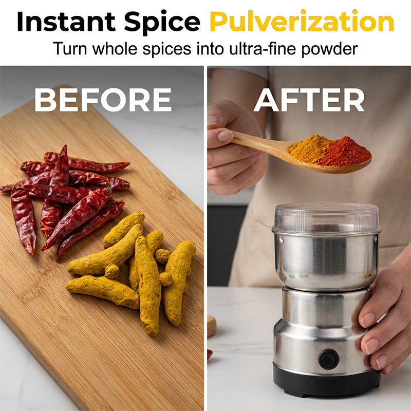 Electric Grinder for Coffee Beans and Spices